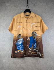 New Roads Shirt Mens Large Graphic Print Y2K Hip Hop Rap