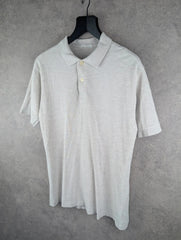 St Michael Polo Shirt Mens M Medium Beige