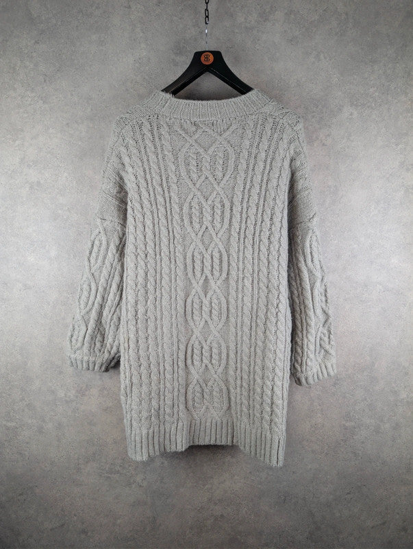 La Marey Cardigan Womens 2XL XXL Grey Knitted Jumper