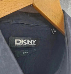 DKNY Shirt Mens Large L Black Long Sleeve