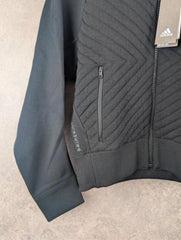 Adidas Jacket Womens S Small Black Full Zip Bomber Track Active