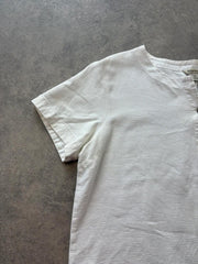 Royal Robbins Blouse Women’s XL White Cotton Lightweight Summer Short Sleeve