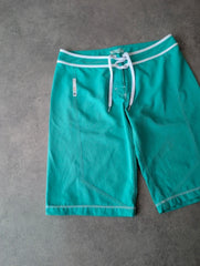 Y2K Animal Shorts Women’s Large Green Surf Skate Summer Beach