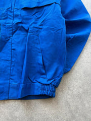Vintage Italian Utility Jacket Men’s XL Blue Workwear Zip Front Chore Coat