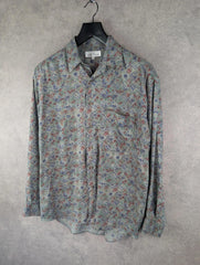 St Michael Shirt Mens M Medium Vintage Patterned Long Sleeve
