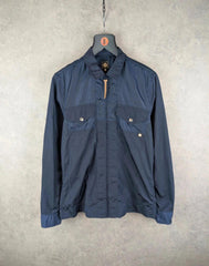 Pretty Green Jacket Mens Small S Blue Shimmer