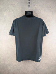 Quiksilver T-Shirt Mens M Medium Black Y2K Print Surf Wear Short Sleeve