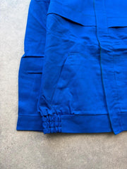 Vintage Italian Utility Jacket Men’s Large Blue Workwear Full Zip Cotton