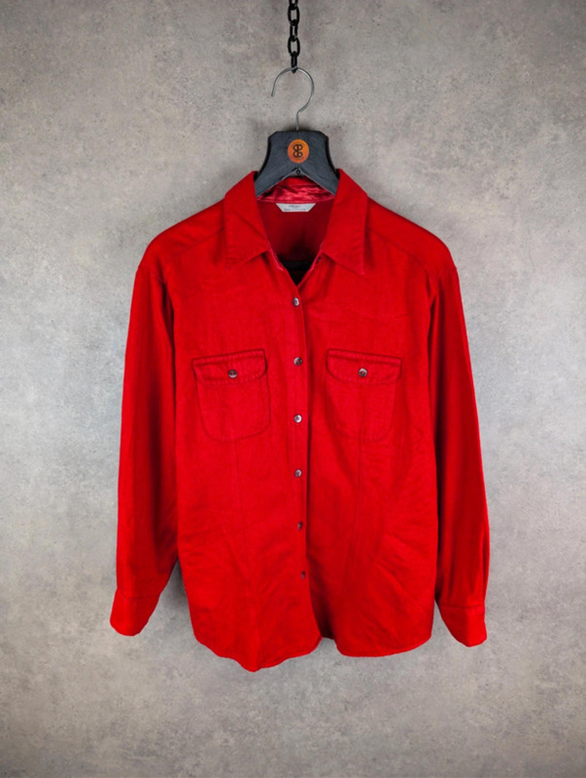 St Michael Shirt Womens L Large Red Christmas Long Sleeve