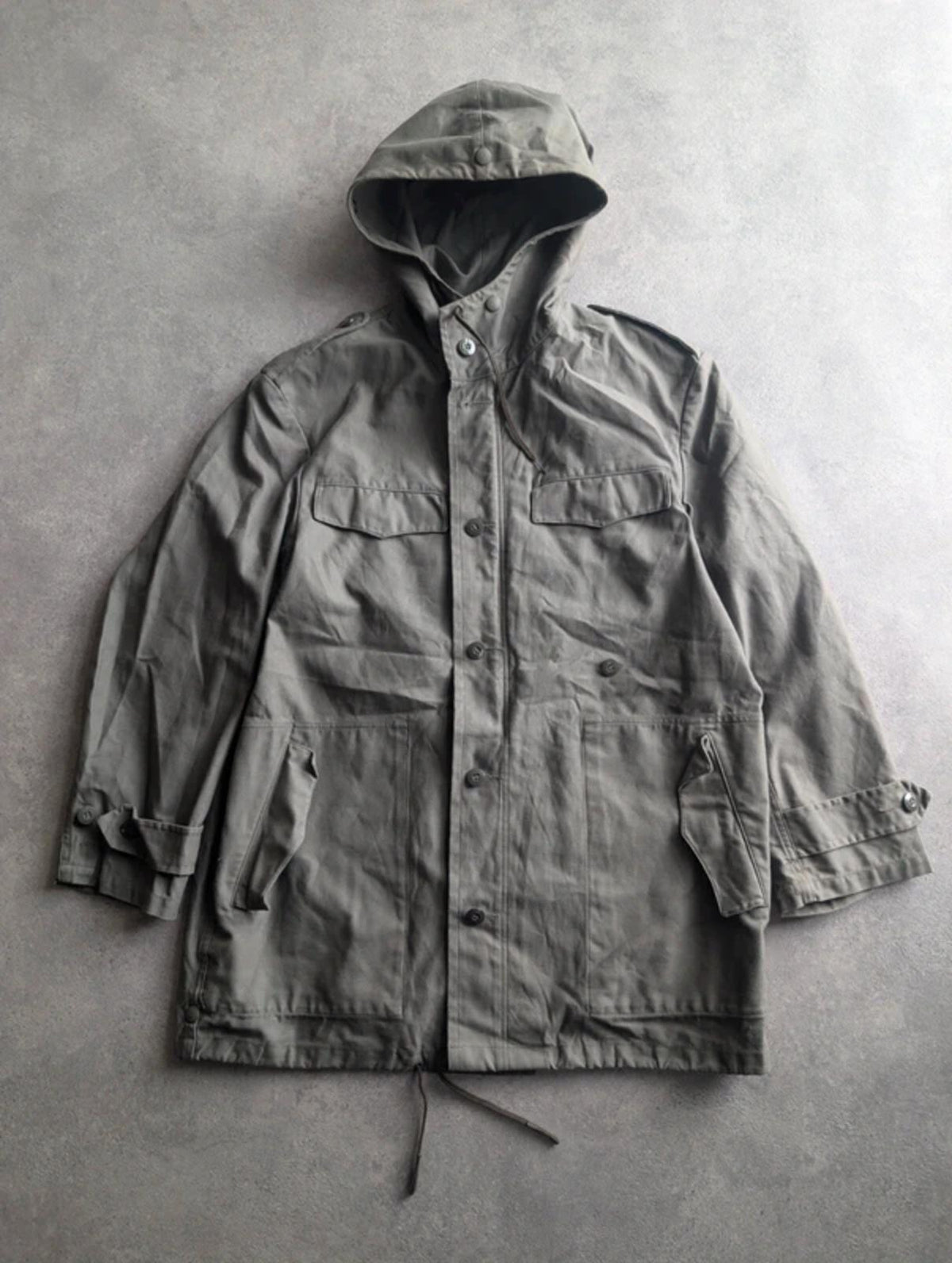 Vintage 1980s German Military Parka Men’s Medium Green Field Jacket Utility