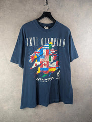 Atlanta Olympics 1996 T-Shirt Mens XL Extra Large Vintage Short Sleeve