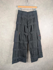 Criminal Damage Y2K Lattice Cargo Trousers Women’s XS Black