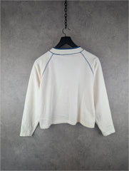 John Baner Jumper Womens M Medium White Vintage 90s