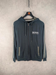 Hugo Boss Jumper Mens Small S Black Hoodie