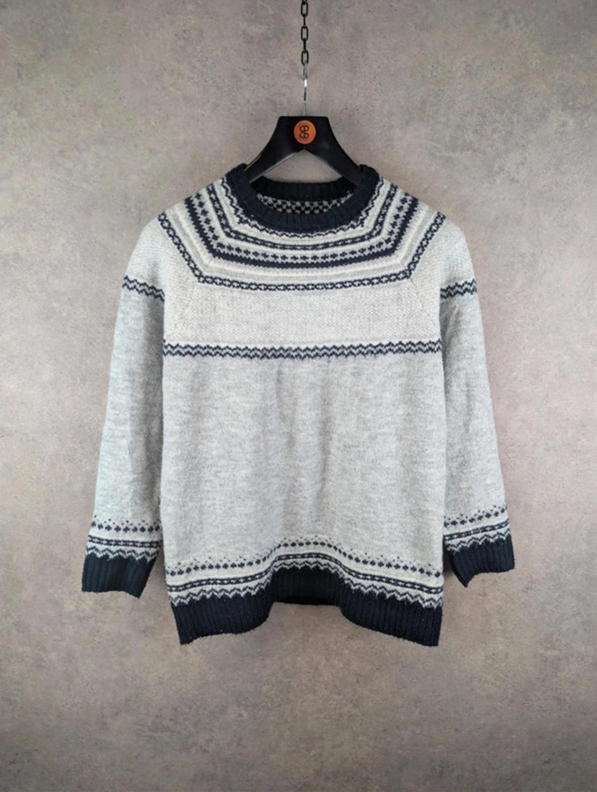 Esmara Knitted Jumper Womens XL Extra Large Grey Blue Pullover Knitted