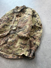 Italian Military Jacket Men’s Large Vegetato Camo Woodland Army Tactical Field