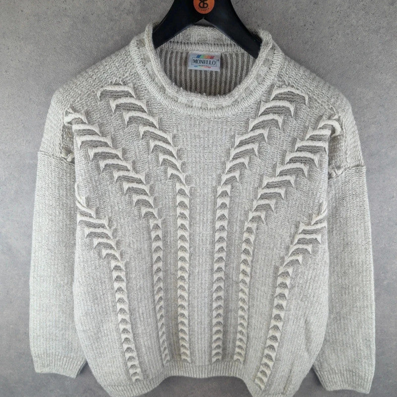 Monello Jumper Mens Large L Vintage Knitted Italian