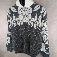 Simply Sol Jumper Womens 16 2XL XXL Knitted Mohair Vintage Collared