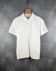 Jack Wolfskin Polo Shirt Mens Medium M White Short Sleeve