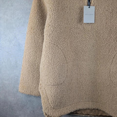 Ana / Jakobs Jumper Womens L Large Brown Fleece Pullover