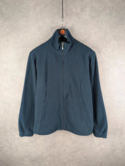 Lotto Jumper Mens Large L Navy Fleece Full Zip Y2K