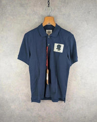 Kent & Curwen Polo Shirt Mens S Small Navy Short Sleeve New