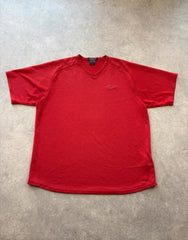 Nike T-Shirt Men’s Large Red Short Sleeve Activewear Gym Sports Y2K