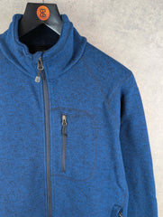 Orvis Jumper Mens Medium M Blue Fleece Full Zip Trout Bum