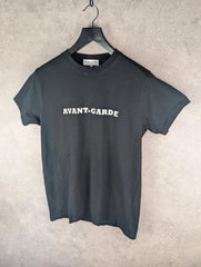 Maison Labiche T-Shirt Mens Large L Black Short Sleeve