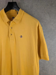 Gant Polo Shirt Mens XL Extra Large Yellow Short Sleeve Vintage