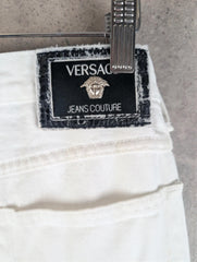 Versace Jeans Womens W30 L31 White Denim Skinny Vintage 90s