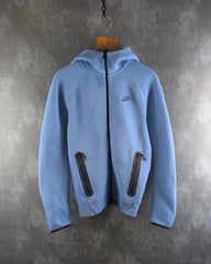Nike Jumper Mens XS Extra Small Blue Technical Full Zip Hoodie