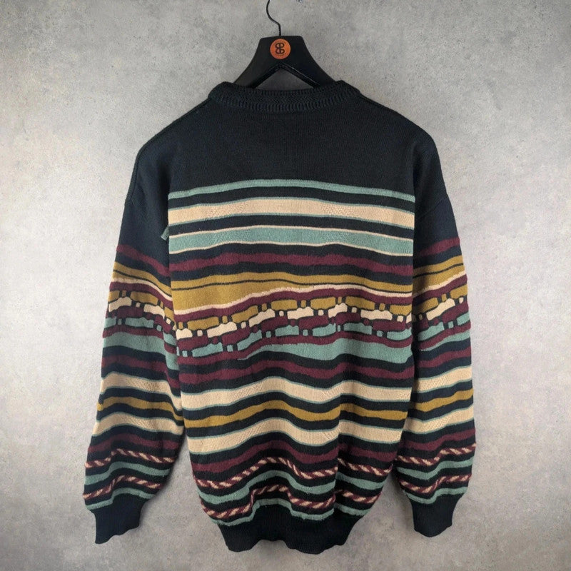 Vintage Jumper Mens XL Knitted Vintage Italian Coogi Style