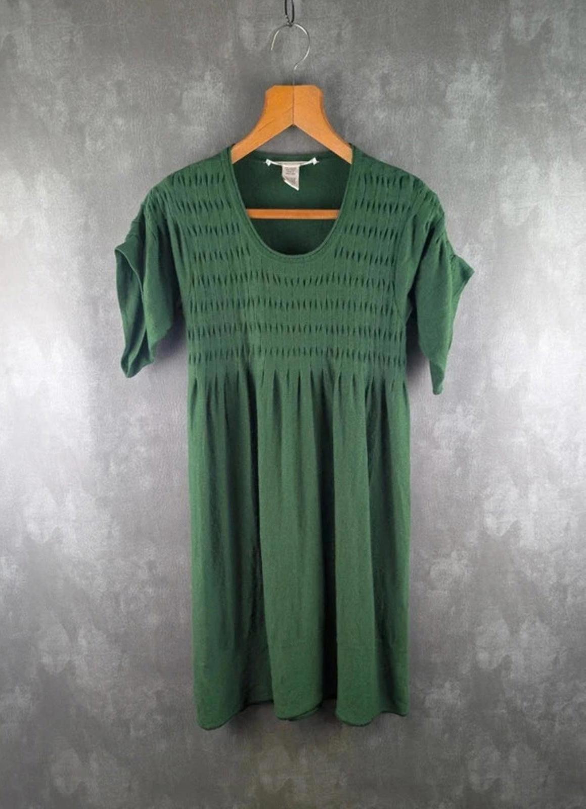 Diane Van Fürstenburg Dress Womens Small S Green Wool Long