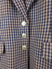 Oliver Jacket Womens Medium M Brown Vintage 90s Dog Tooth Blazer Lambswool