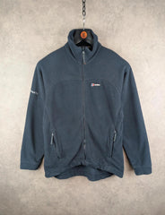 Berghaus Jumper Womens L Large Navy Full Zip Fleece Jacket