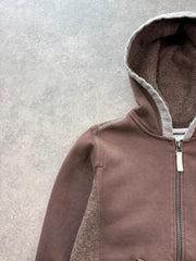 Champion Hoodie Women’s Small Y2K Brown Zip Up Skate Surf Hooded Jacket