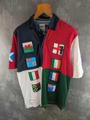 Cotton Traders Polo Shirt Mens Large L Rugby Short Sleeve