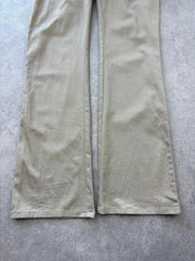 Dickies Y2K Trousers Women’s Small Bootcut Beige Low Rise Western