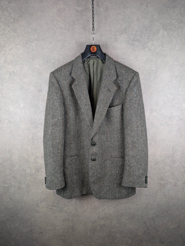 St Michael Jacket Mens Large L Grey Wool Vintage