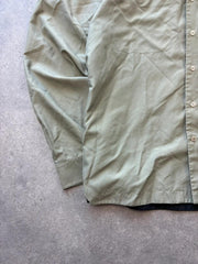 Clockhouse Shirt Men’s Medium Green Utility Technical Workwear Long Sleeve