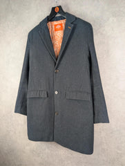 Harry Brown Coat Mens M Medium Grey Overcoat Smart