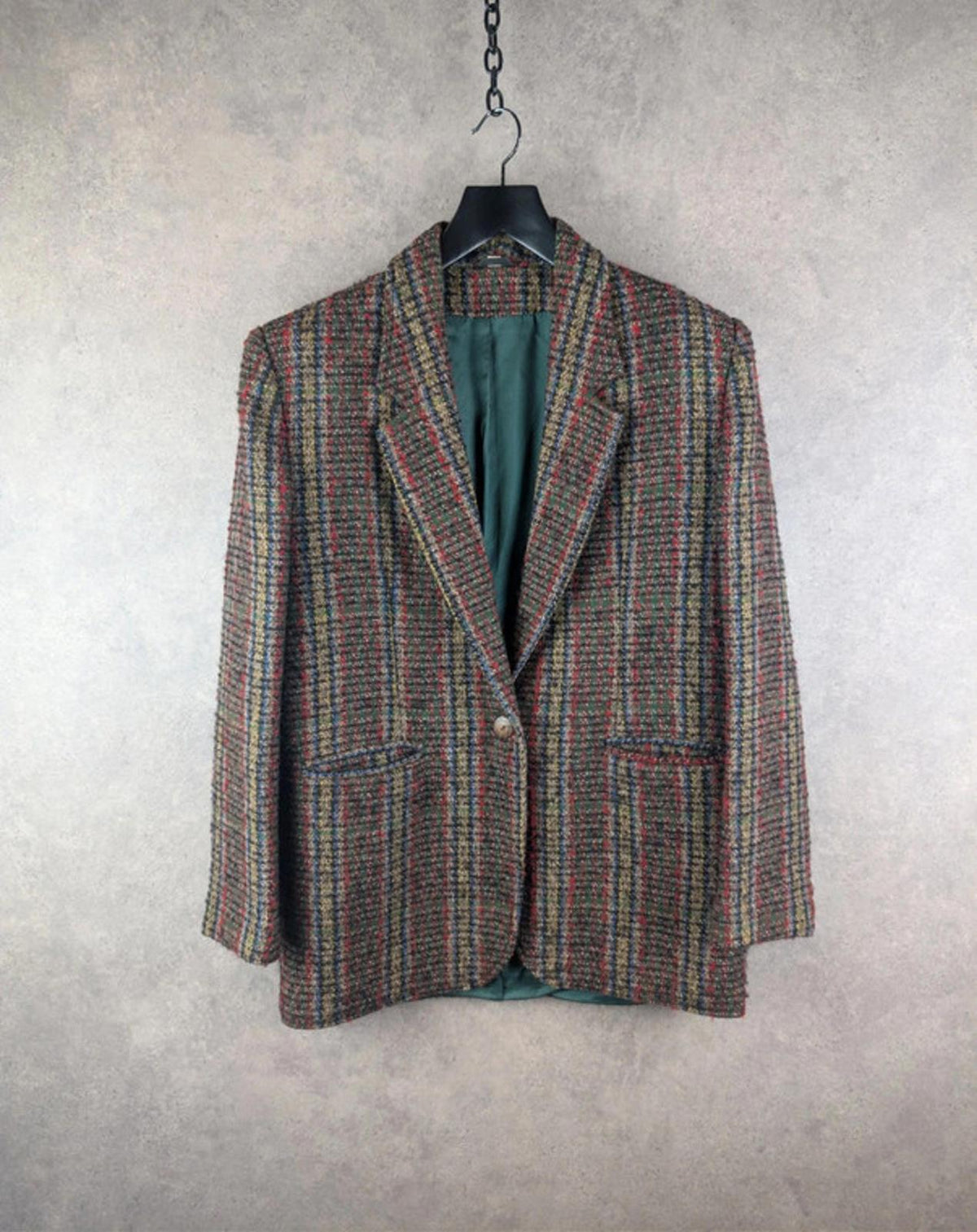 Irish Tweed Jacket Womens L Large Multicoloured Vintage Country