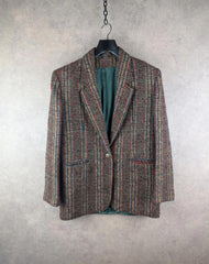 Irish Tweed Jacket Womens L Large Multicoloured Vintage Country