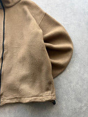 Woolrich Fleece Men’s 2XL Beige Y2K Full Zip Outdoor Casual