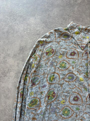 Vintage 1990s Long Sleeve Shirt Men’s XL Abstract Pattern Button Up Festival Skater