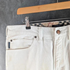 Burberry Trousers Mens Jeans 34/34 White Denim