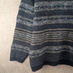 Gio Ferrari Jumper Womens Large L Blue Wool Vintage Knitted Italian