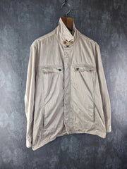 Playboy Jacket Mens Large L Beige Vintage Y2K Lightweight