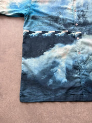 Y2K Shirt Men’s Large Blue Surf Hawaiian Holiday Summer